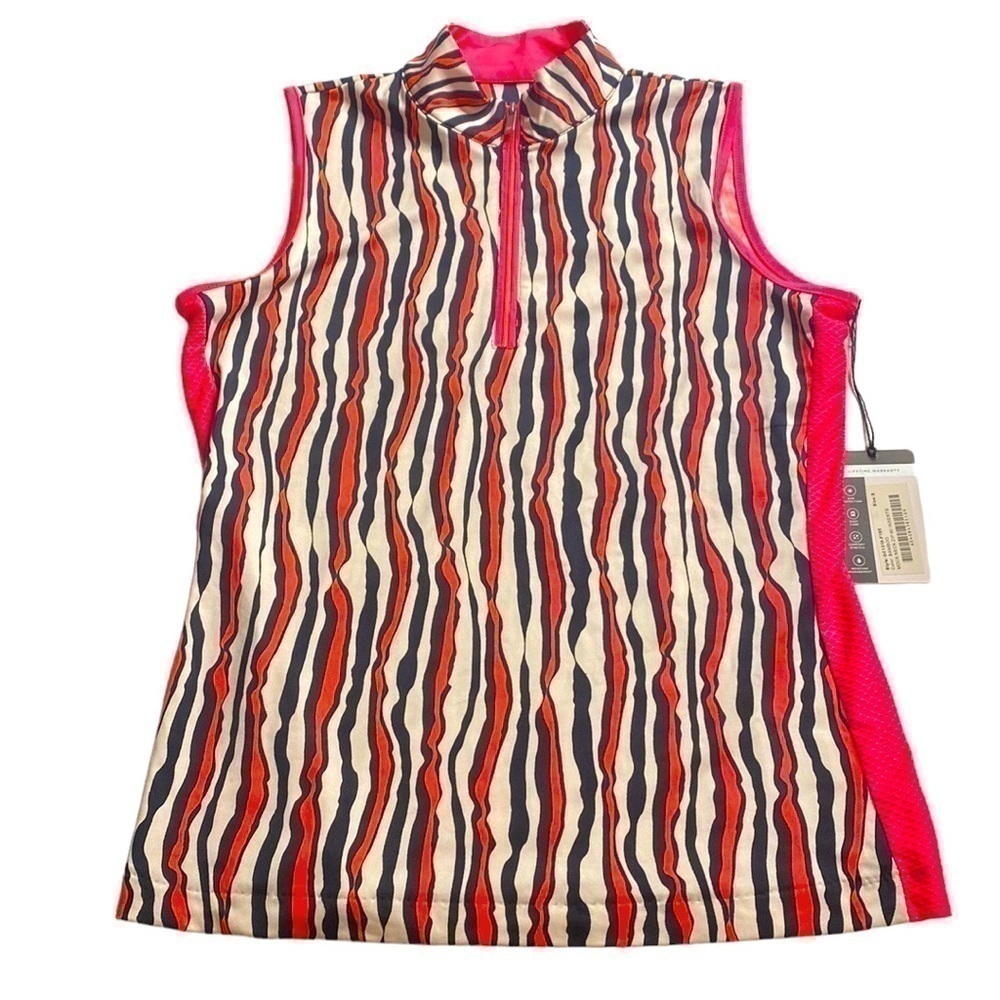 NWT TAIL MOCK NECK GOLF TOP IN COLOR BAMBOO SIZE SMALL
